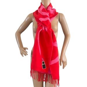 Victorias Secret Scarf Lipstick Glitter Logo Fringe